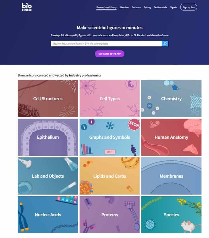 BioRender Icon library