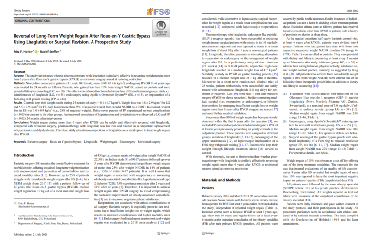 Structural Editing | Reversal of long-term weight regain%%sep%% %%sitename%%