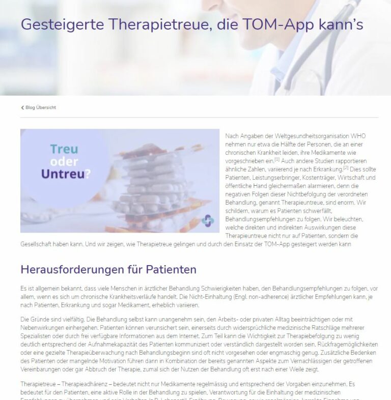 TOM Medications blog post