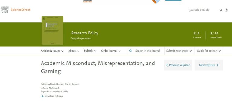 Research Policy Screenshot