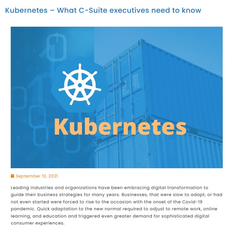 Benefits of Kubernets