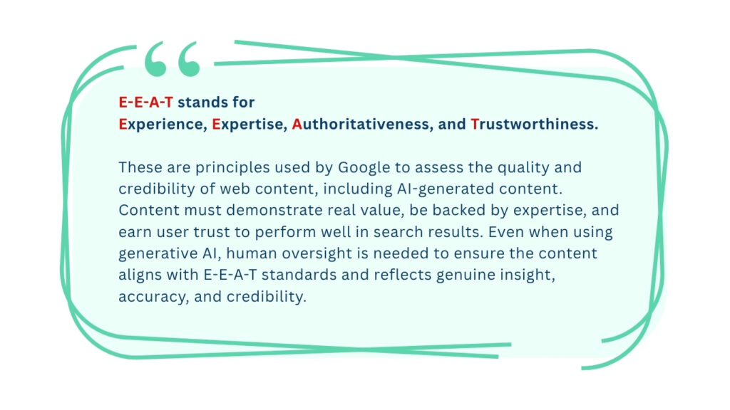 EEAT principles in GEO and SEO