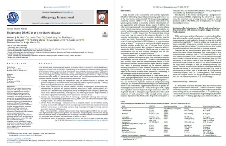 screenshot DRESS publication medtextpert